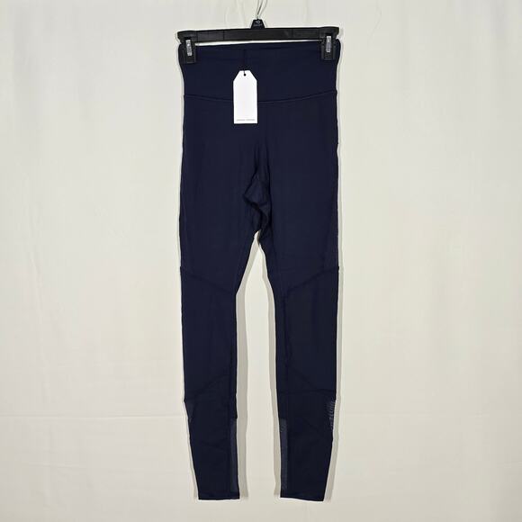 Universal Standard Navy High Rise Game Geo Mesh Leggings 4XS (00-0) - Picture 1 of 6